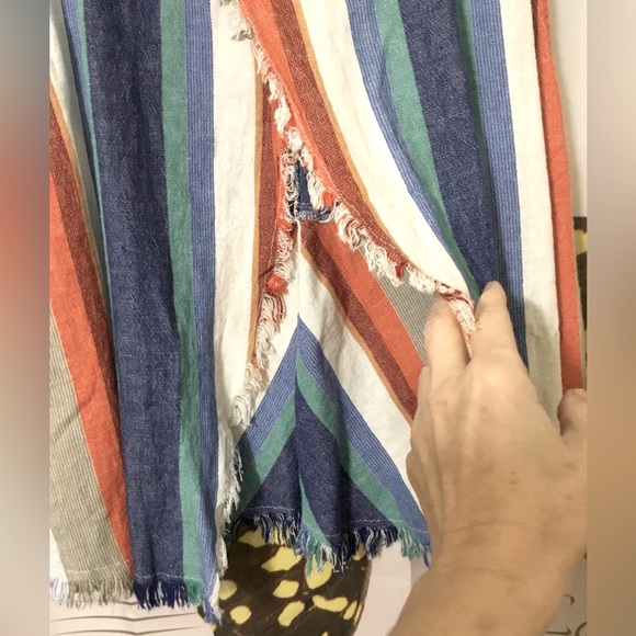 💥3/$20 Indigo Rein from Francesca’s~Striped Open Back Linen Tank Top~NWOT~XL - Picture 8 of 8